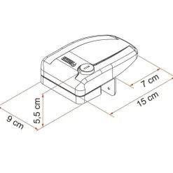 Beveiliging-Fiamma Safe Door Frame veiligheidsslot wit 3 stuks