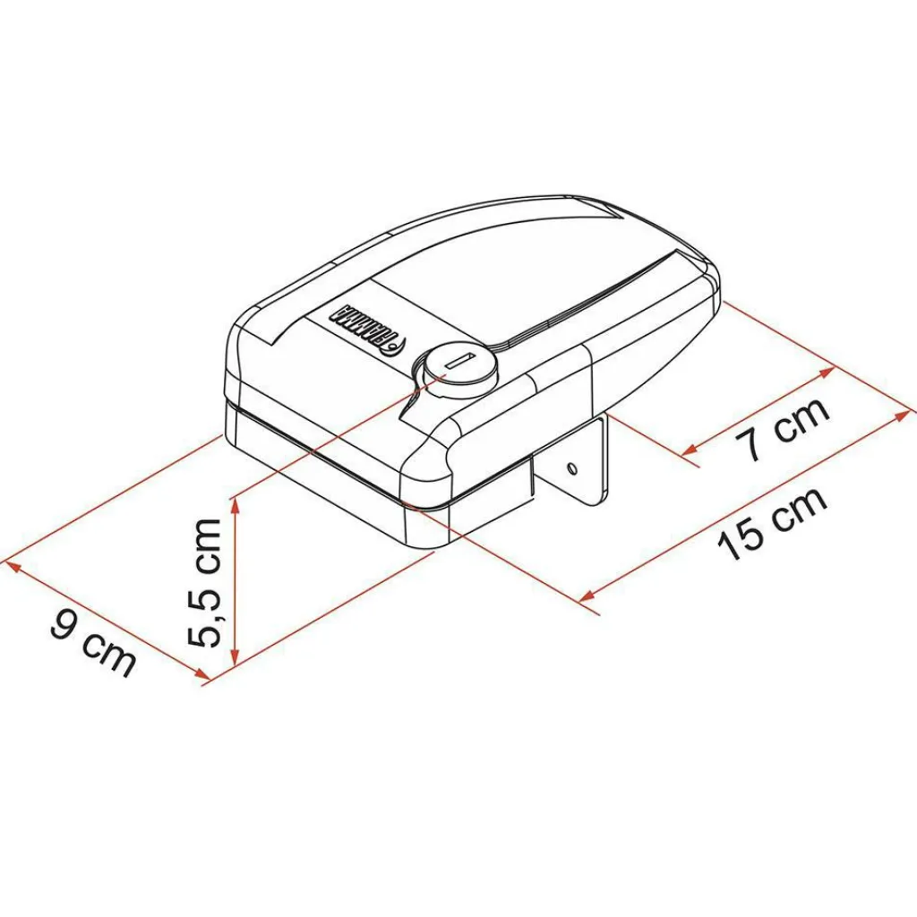 Beveiliging-Fiamma Safe Door Frame veiligheidsslot grijs