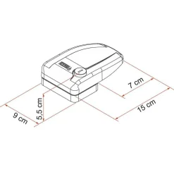 Fiamma Safe Door veiligheidsslot zwart 3 stuks< Beveiliging