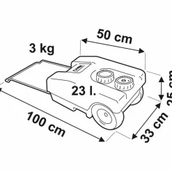 Watertanks-Fiamma Schoonwatertank 23 liter