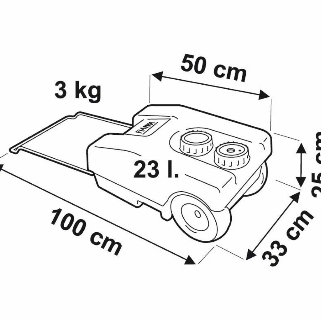 Watertanks-Fiamma Schoonwatertank 23 liter