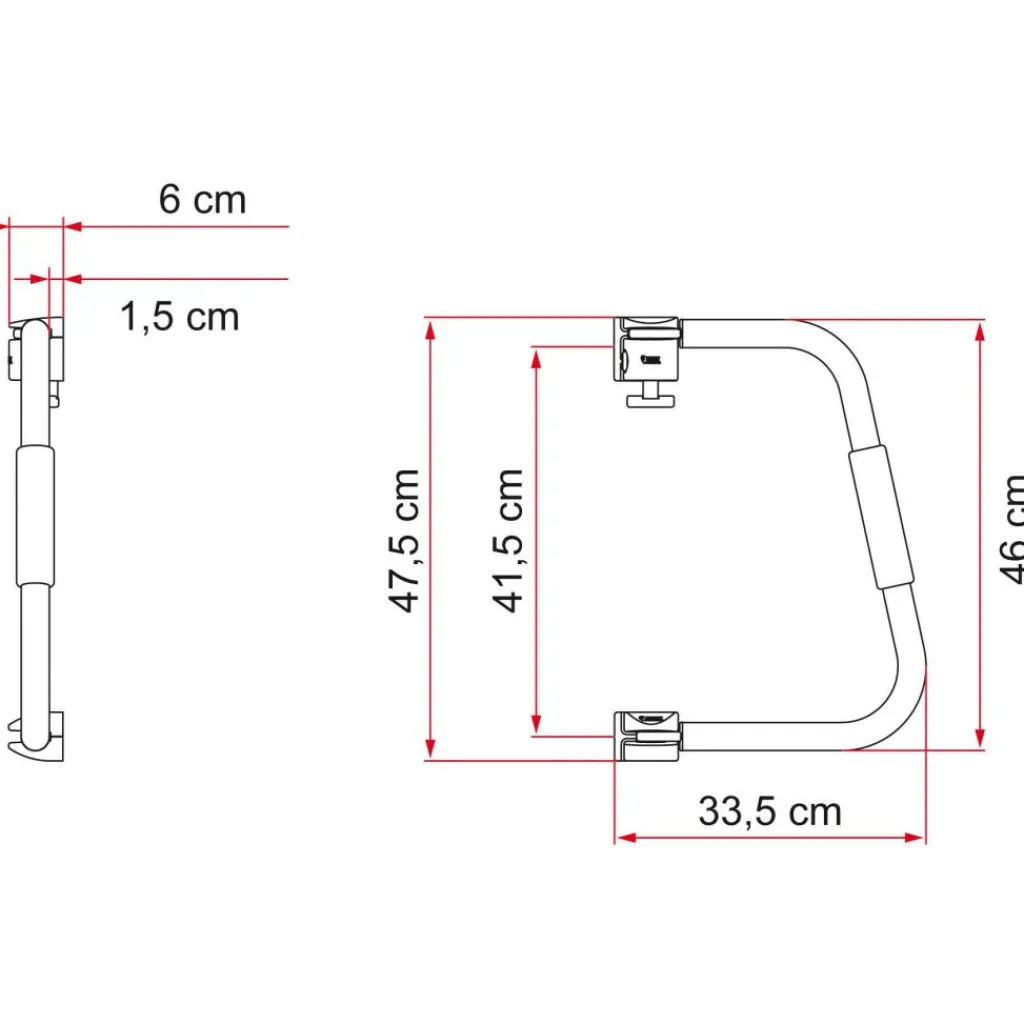 Beveiliging-Fiamma Security veiligheidsbeugel 46 cm