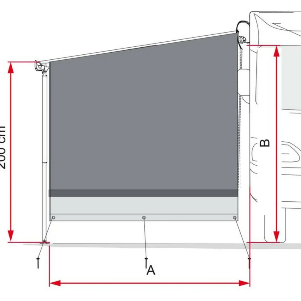 Fiamma Side Block F45 F80s zijwand< Zijwanden
