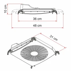 Dakluiken-Fiamma Turbo Kit dakluik ventilator