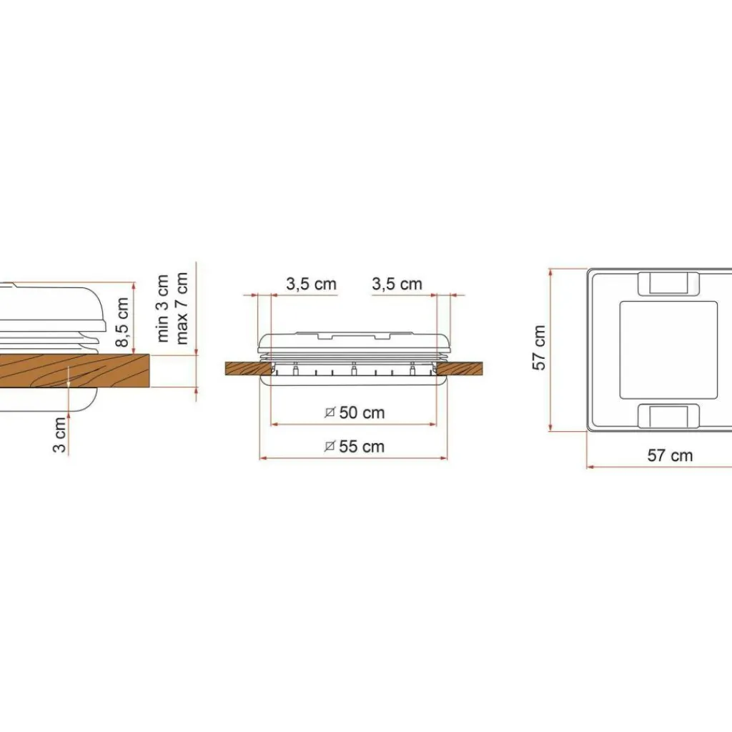Fiamma Vent 50 dakluik crystal< Dakluiken