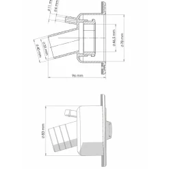 Watertanks-Fiamma Watervuldop met slot white