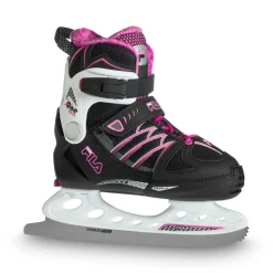 Fila X One Ice 20 verstelbare ijshockeyschaatsen junior black pink< Ijshockeyschaatsen|Wintersport