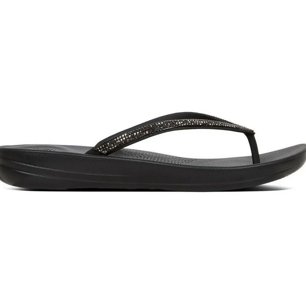 Slippers-Fitflop iQushion Sparkle slippers dames black
