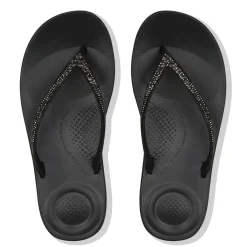 Slippers-Fitflop iQushion Sparkle slippers dames black