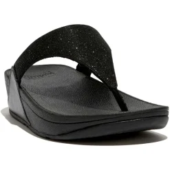 Fitflop LuLu Shimmerlux slippers dames black< Slippers