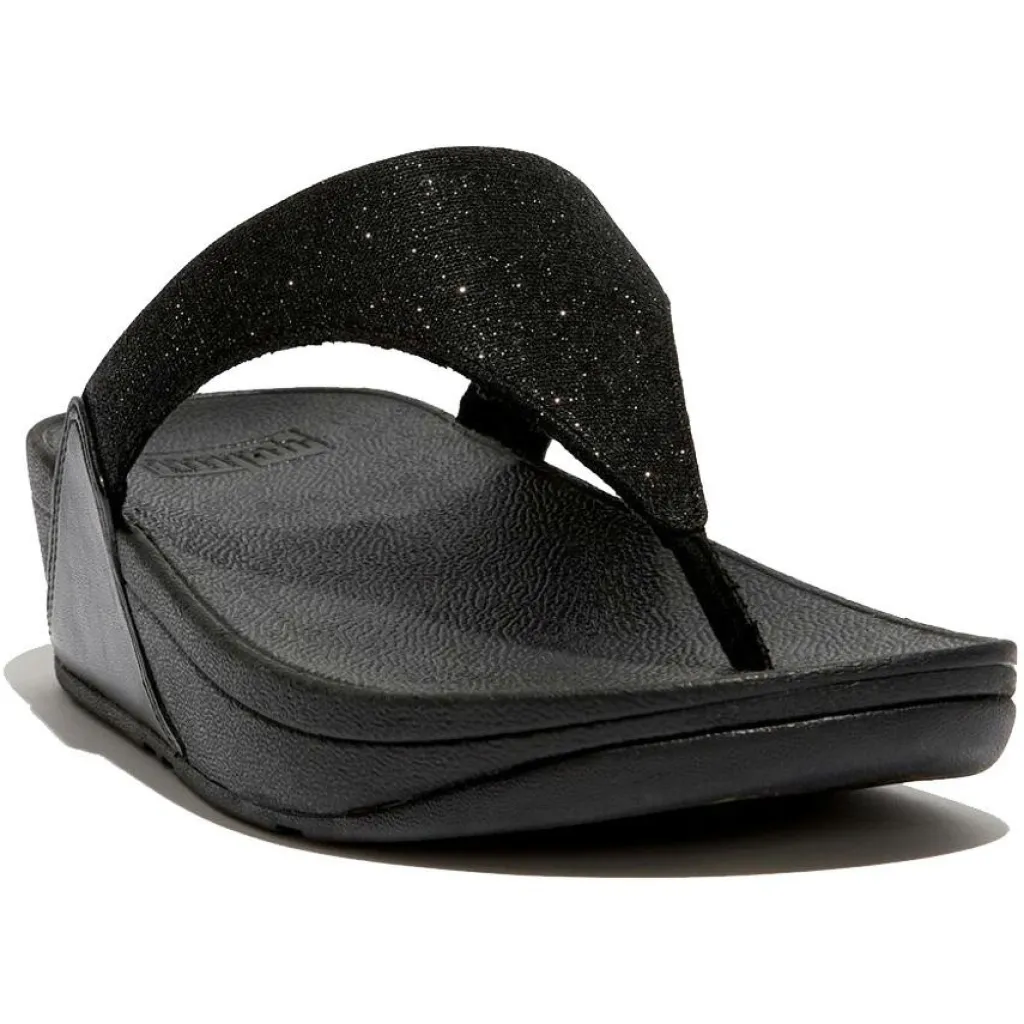Fitflop LuLu Shimmerlux slippers dames black< Slippers