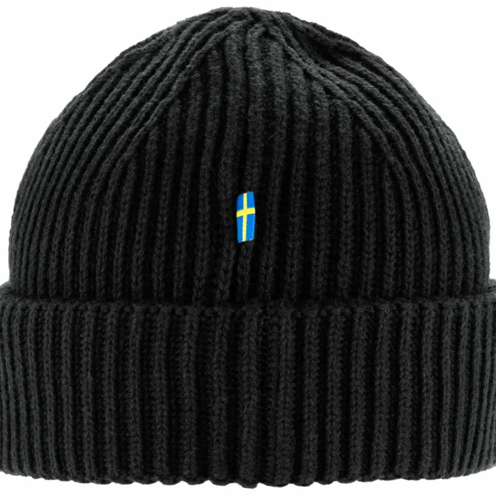 Fjällräven 1960 Lite Logo muts black< Mutsen|Wintersport
