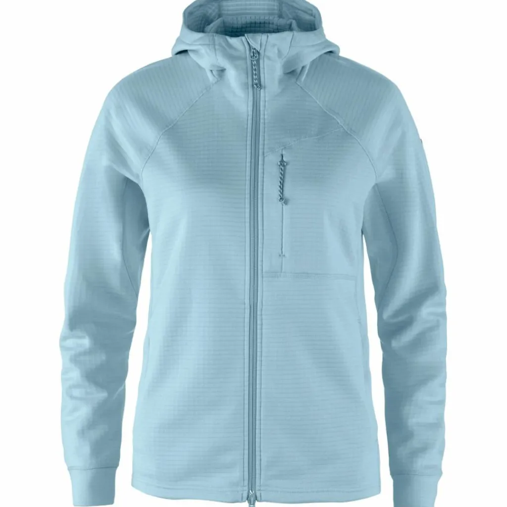 Fleece Vest-Fjällräven Abisko Grid fleece vest dames breeze blue