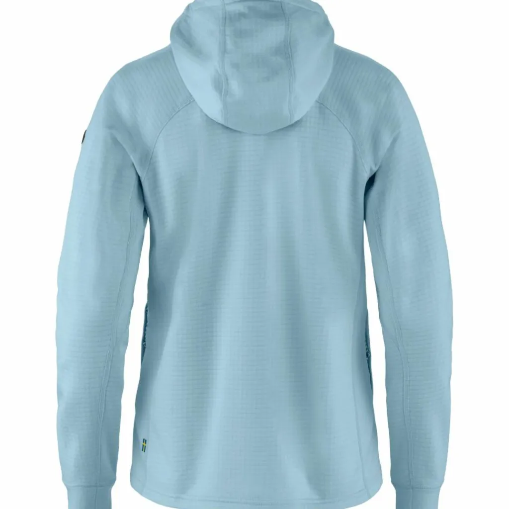 Fleece Vest-Fjällräven Abisko Grid fleece vest dames breeze blue