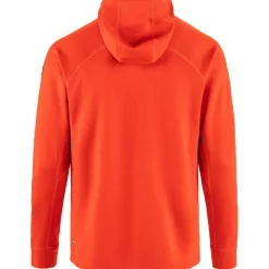 Fleece Vest-Fjällräven Abisko Grid Hoodie fleece vest heren flame orange