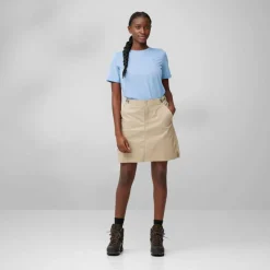 Fjällräven Abisko Hike skort dames fossil< Outdoor Jurk & Rok