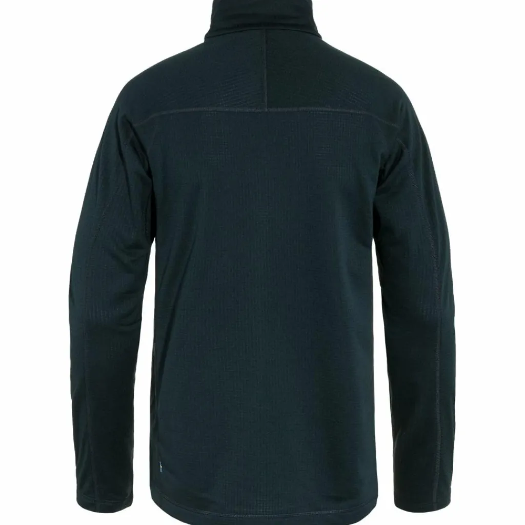 Outdoor Shirt-Fjällräven Abisko Lite Fleece Half Zip shirt heren dark navy