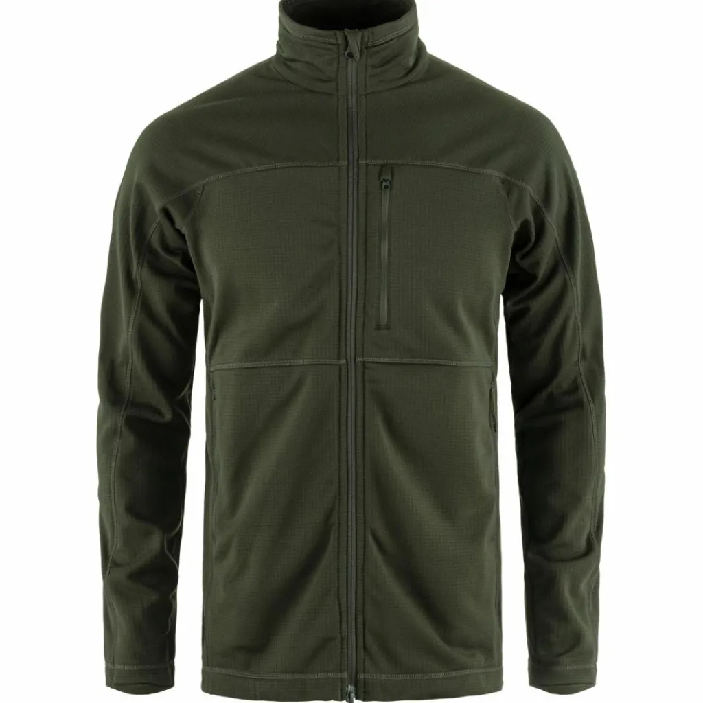 Fleece Vest-Fjällräven Abisko Lite fleece vest heren deep forest