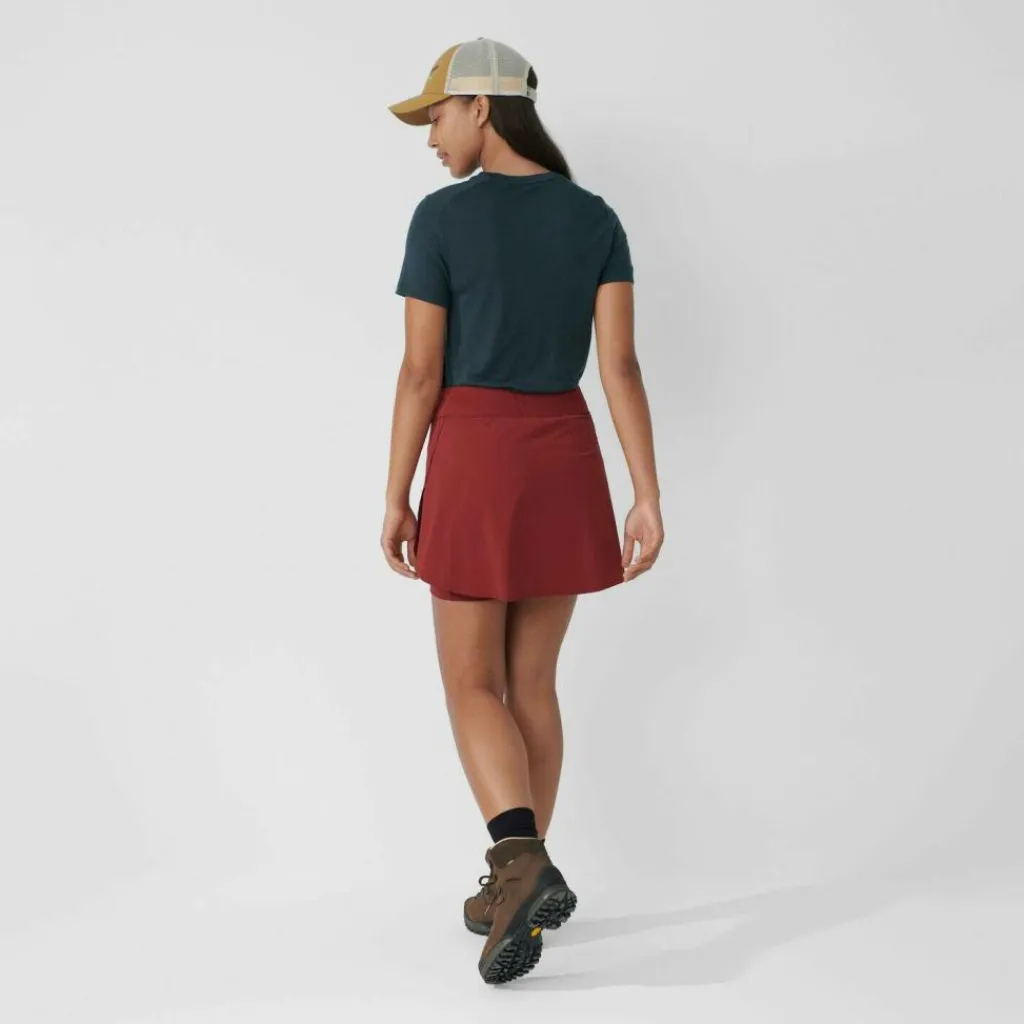 Outdoor Jurk & Rok-Fjällräven Abisko Midsummer skort dames pomegranate red