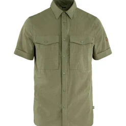 Outdoor Shirt-Fjällräven Abisko Trekking SS overhemd heren light olive