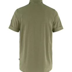 Outdoor Shirt-Fjällräven Abisko Trekking SS overhemd heren light olive