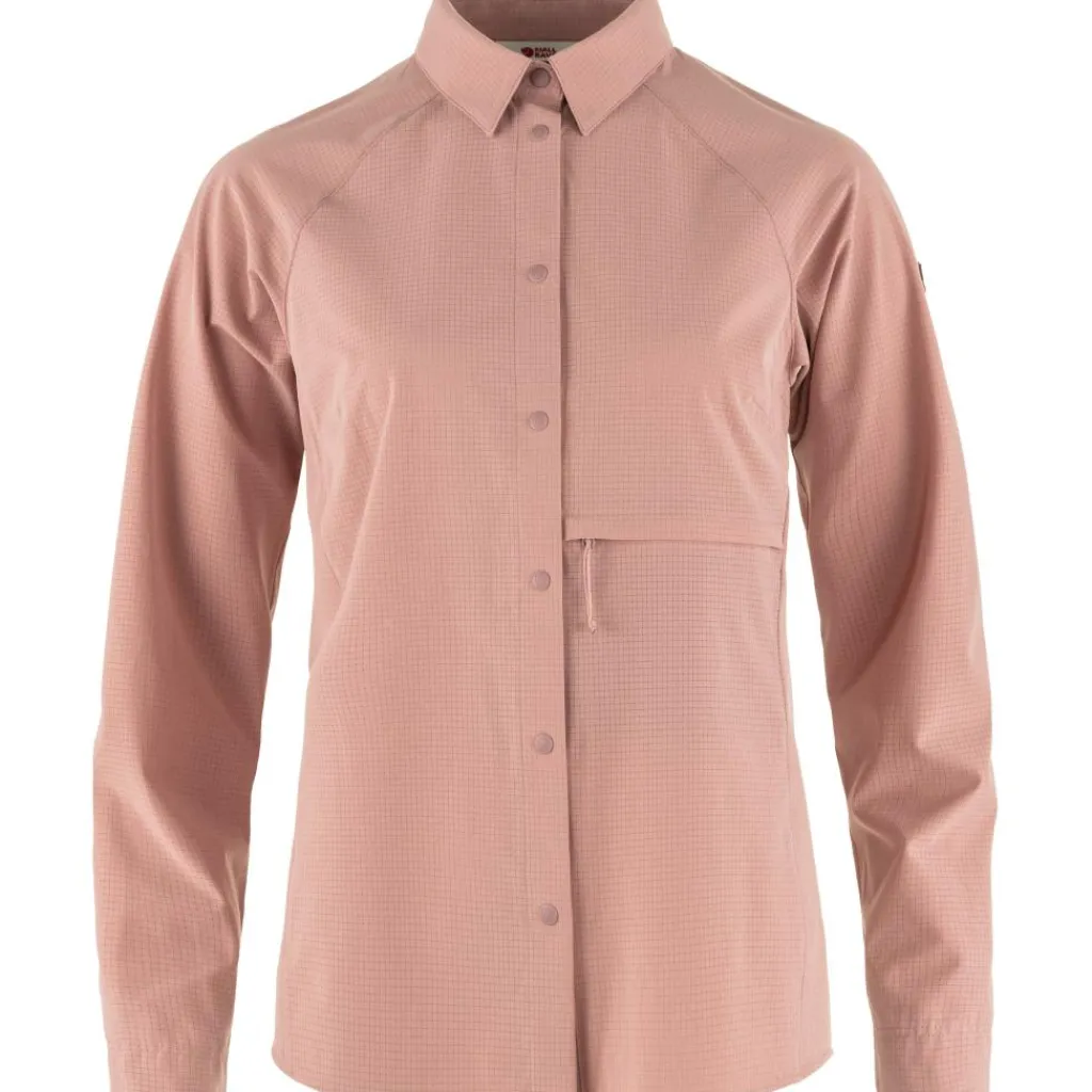Fjällräven Abisko Trekking blouse dames dusty rose< Outdoor Shirt