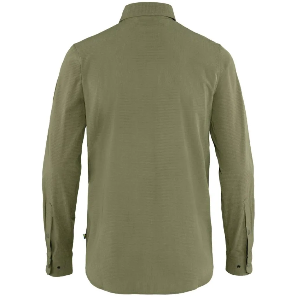 Fjällräven Abisko Trekking LS overhemd heren light olive< Outdoor Shirt