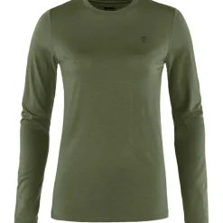 Outdoor Shirt-Fjällräven Abisko Wool LS shirt dames laurel green