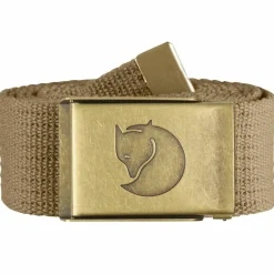 Fjällräven Canvas Brass riem black< Broekriem