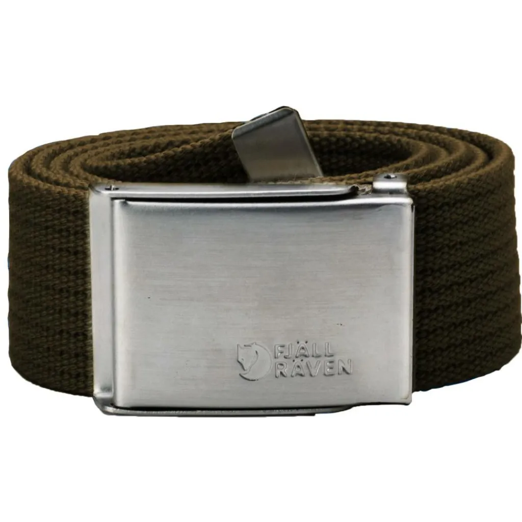 Fjällräven Canvas riem dark olive< Broekriem