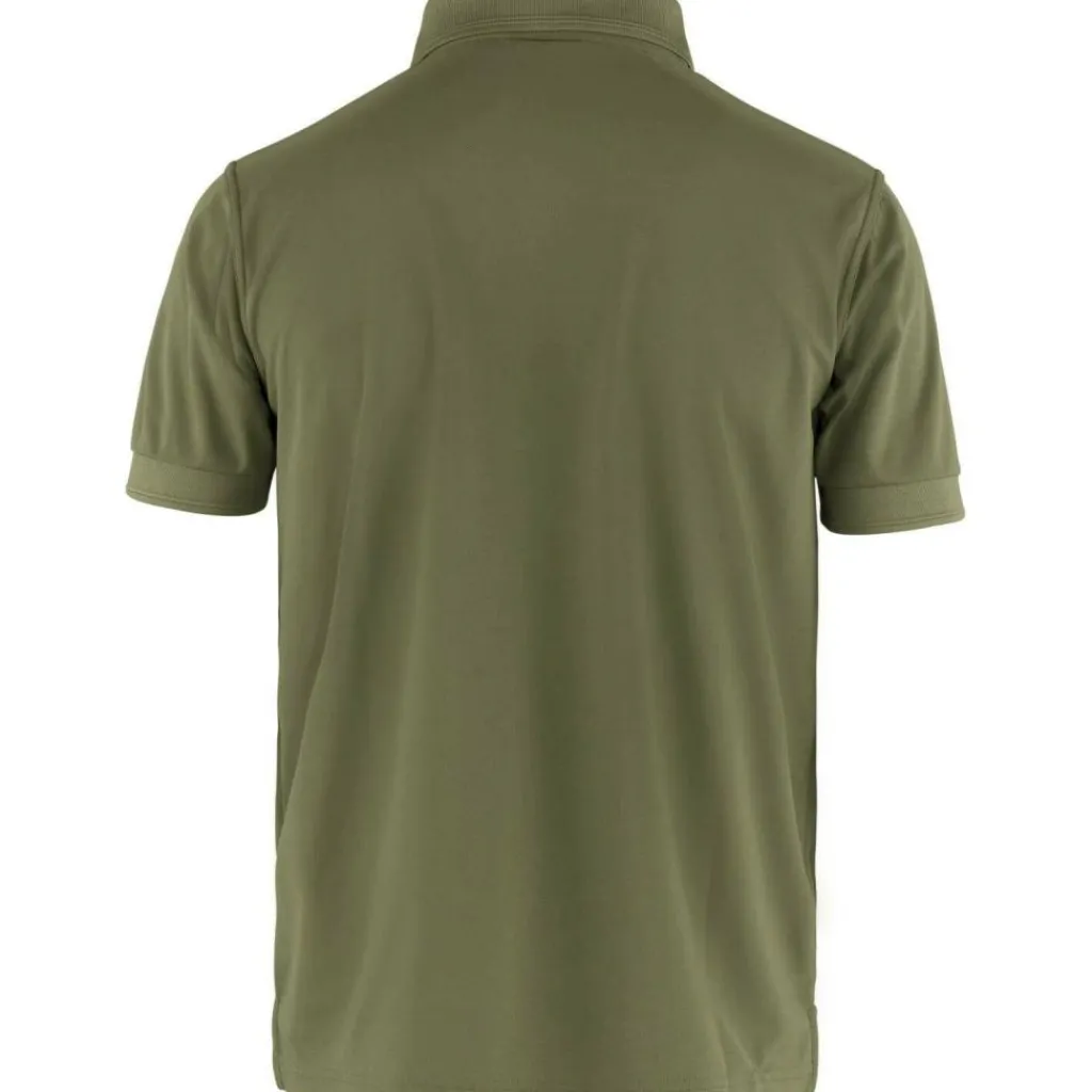 Outdoor Shirt-Fjällräven Crowley Piqué polo heren light olive