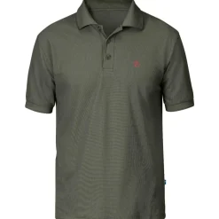 Outdoor Shirt-Fjällräven Crowley Piqué polo heren mountain grey