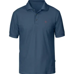 Fjällräven Crowley Piqué polo heren uncle blue< Outdoor Shirt