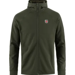 Fleece Vest-Fjällräven Expedition Hoodie fleece vest heren deep forest