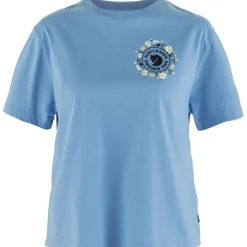 Outdoor Shirt-Fjällräven Fjällblomster Logo shirt dames ultramarine