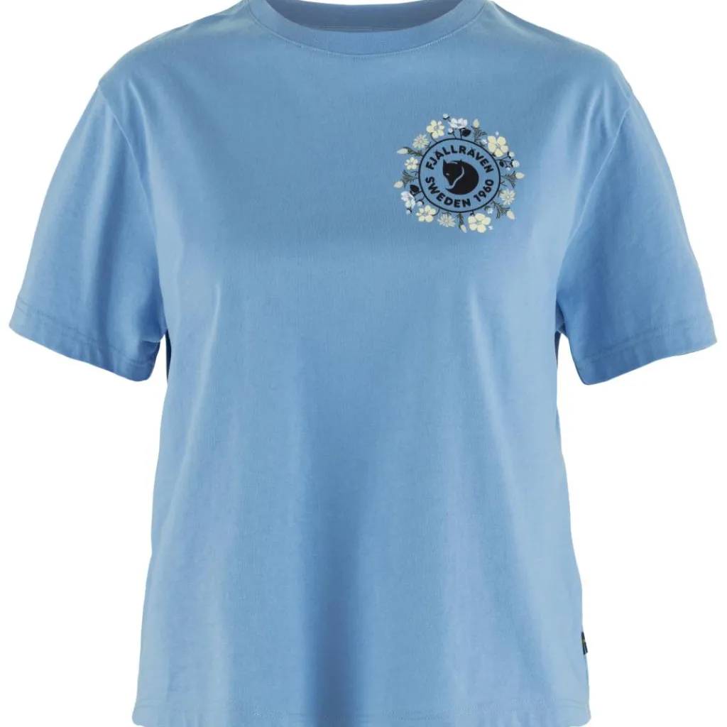 Outdoor Shirt-Fjällräven Fjällblomster Logo shirt dames ultramarine