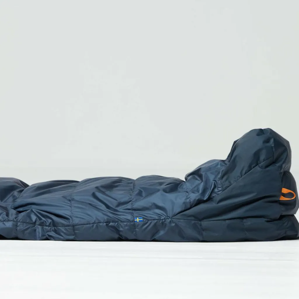 Fjällräven Keb Two Seasons Long mummy slaapzak navy< Slaapzakken