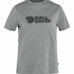 Fjällräven Logo shirt dames grey melange< Outdoor Shirt