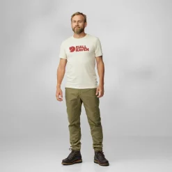 Fjällräven Logo shirt heren chalk white< Outdoor Shirt