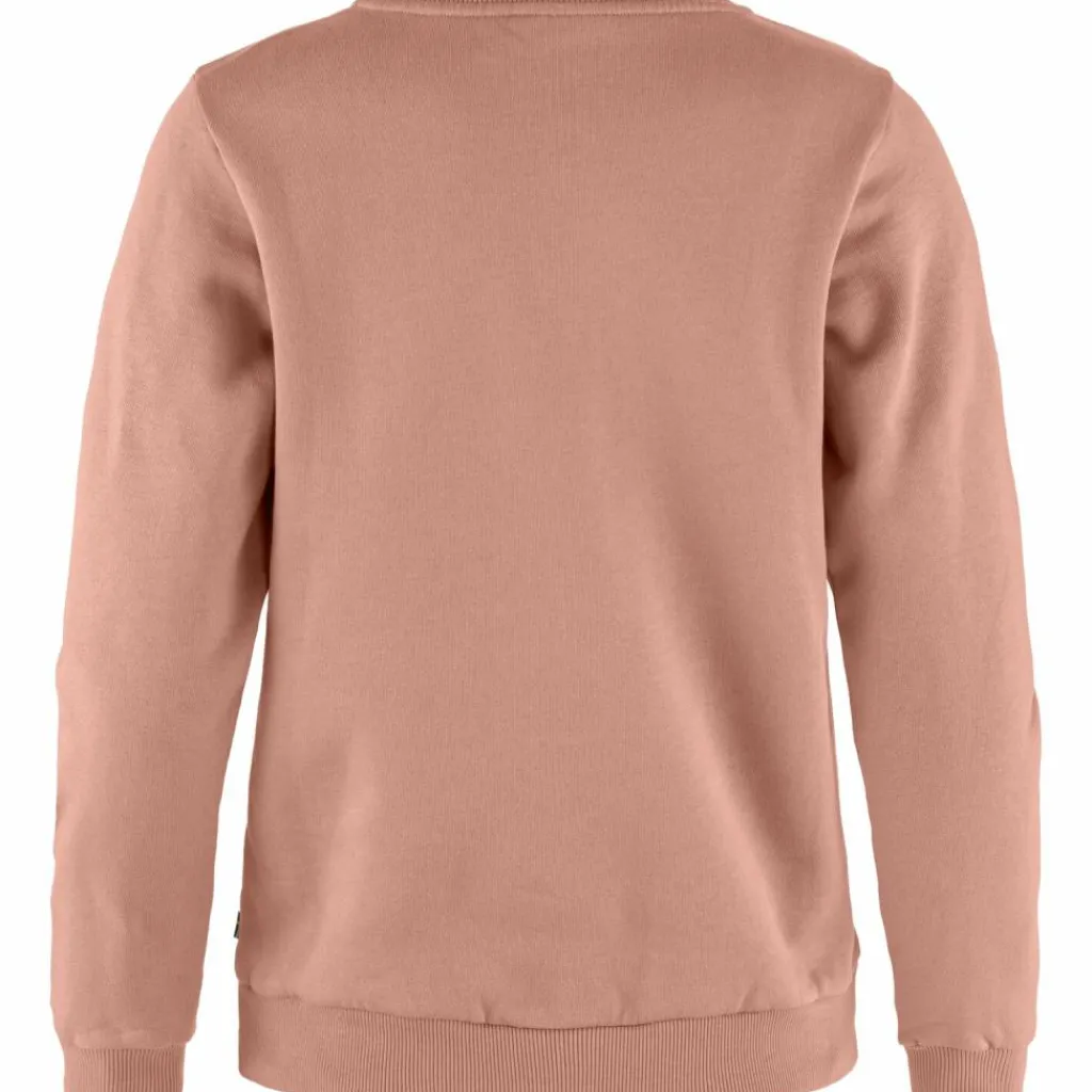 Fjällräven Logo sweater dames dusty rose port< Outdoor Trui