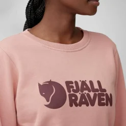 Fjällräven Logo sweater dames dusty rose port< Outdoor Trui