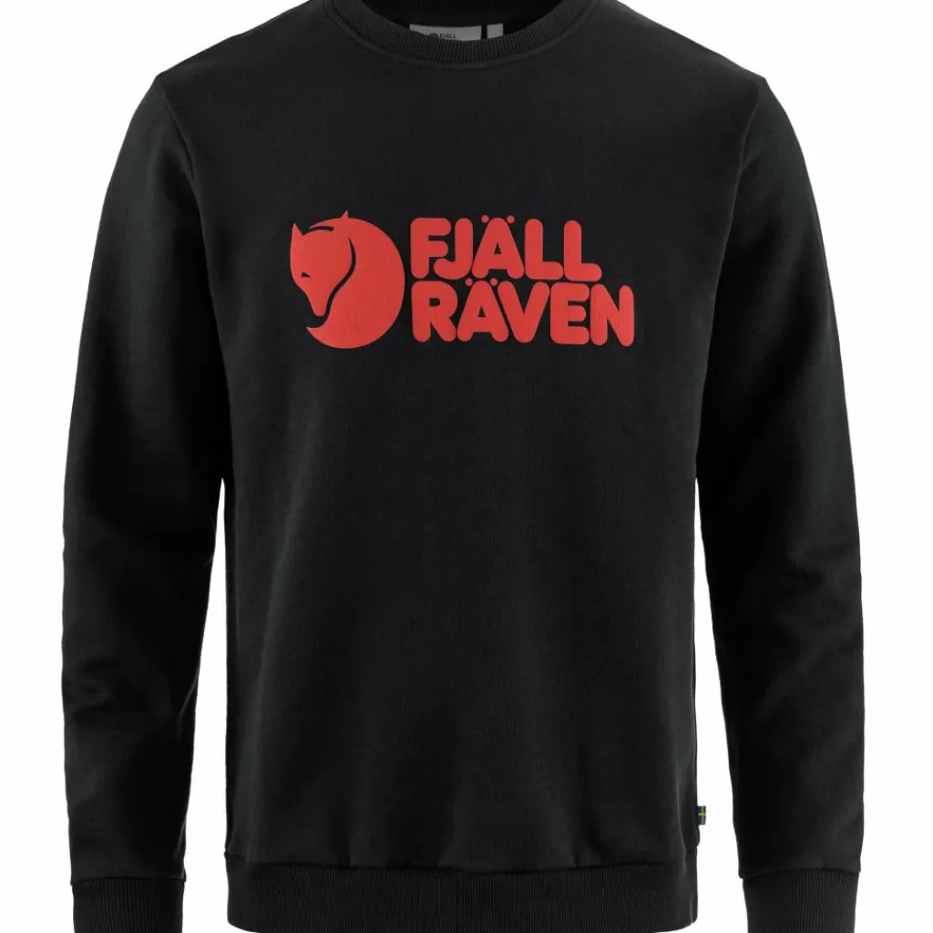 Fjällräven Logo sweater heren black< Outdoor Trui