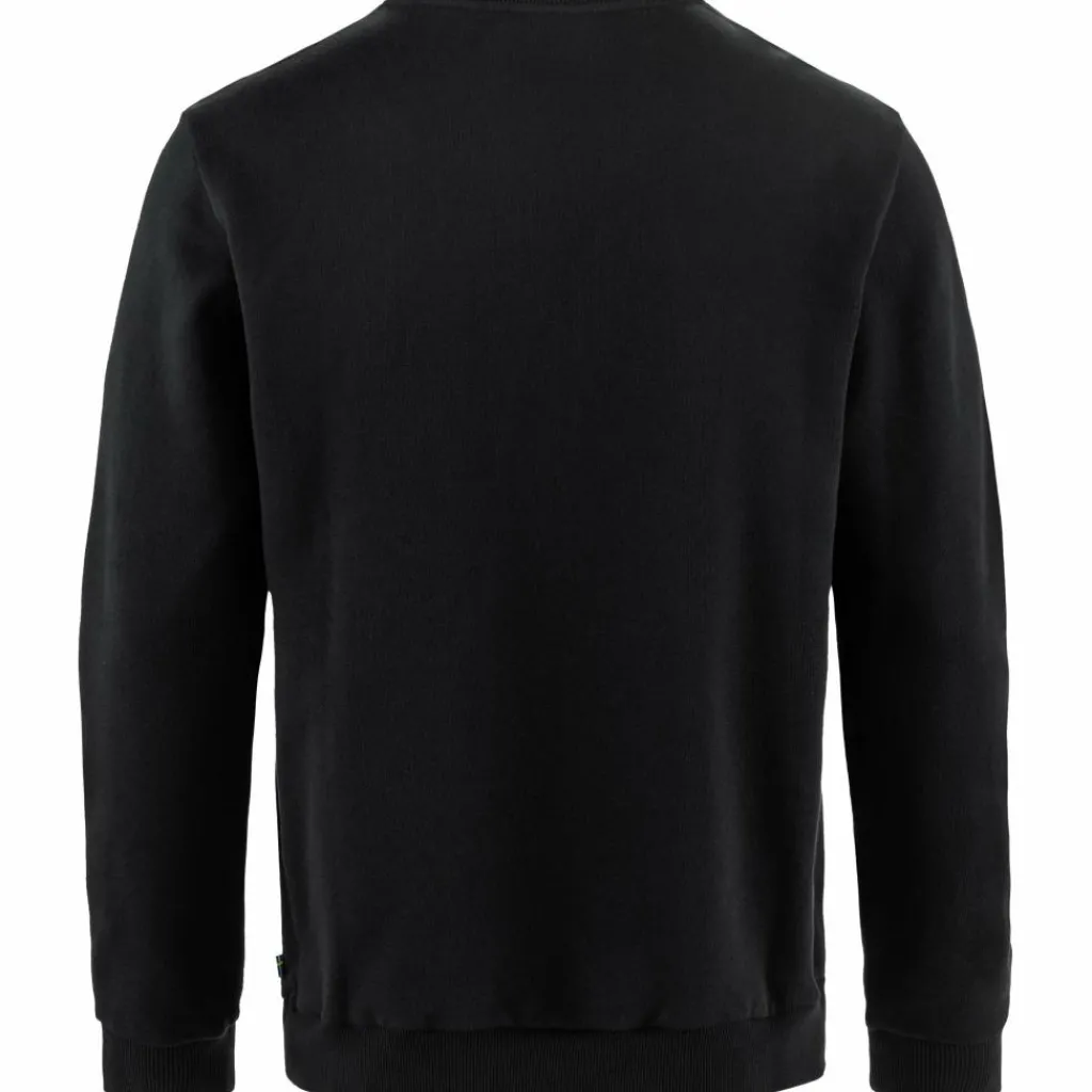 Fjällräven Logo sweater heren black< Outdoor Trui