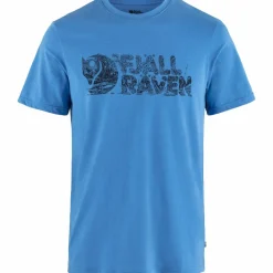 Fjällräven Lush Logo shirt heren un blue< Outdoor Shirt