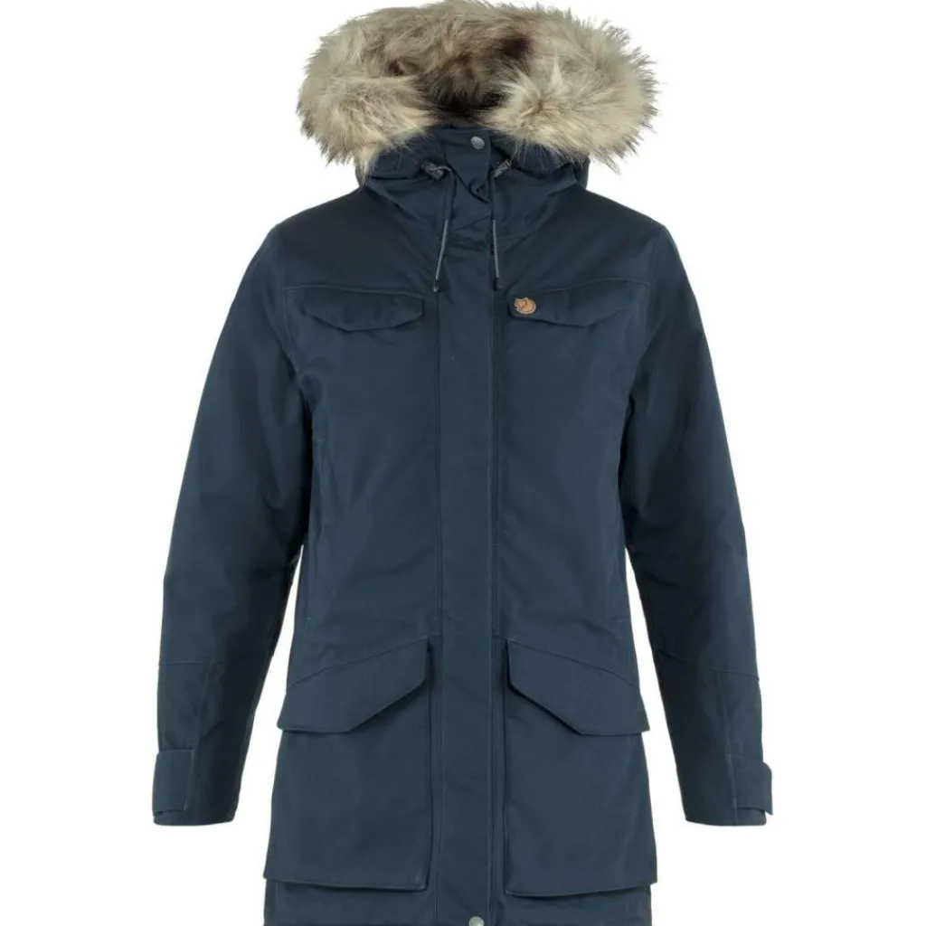 Fjällräven Nuuk Parka outdoor jack dames dark navy< Outdoor Jack
