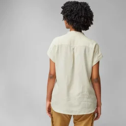 Outdoor Shirt-Fjällräven Ovik Hemp SS blouse dames chalk white