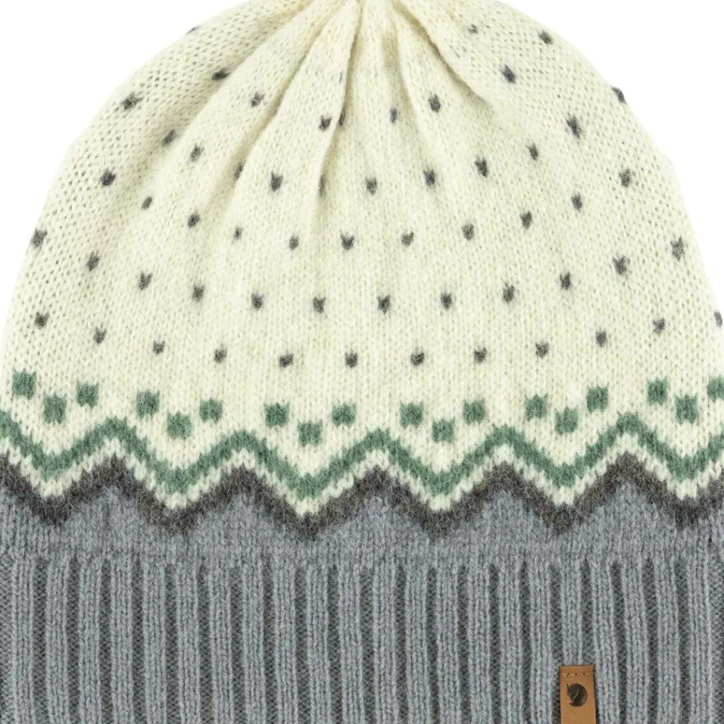 Mutsen|Wintersport-Fjällräven Ovik Knit muts chalk white