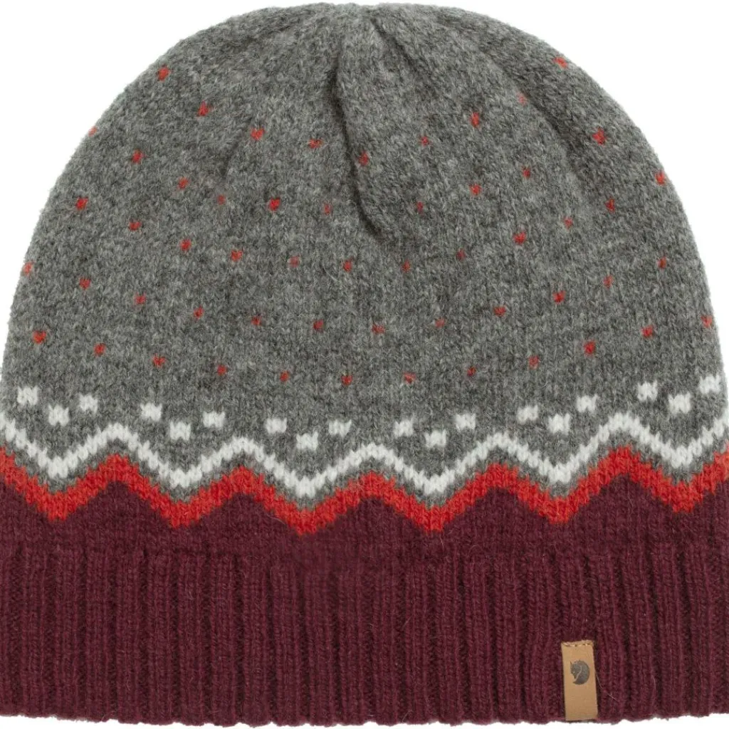 Fjällräven Ovik Knit muts dark garmet< Mutsen|Wintersport