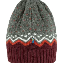 Fjällräven Ovik Knit muts dark garmet< Mutsen|Wintersport