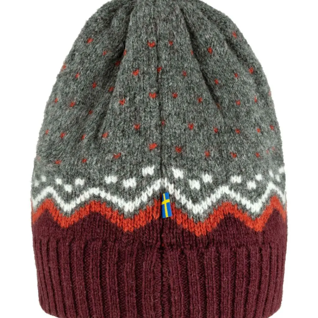 Fjällräven Ovik Knit muts dark garmet< Mutsen|Wintersport